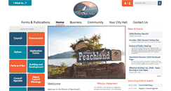 Desktop Screenshot of peachland.ca